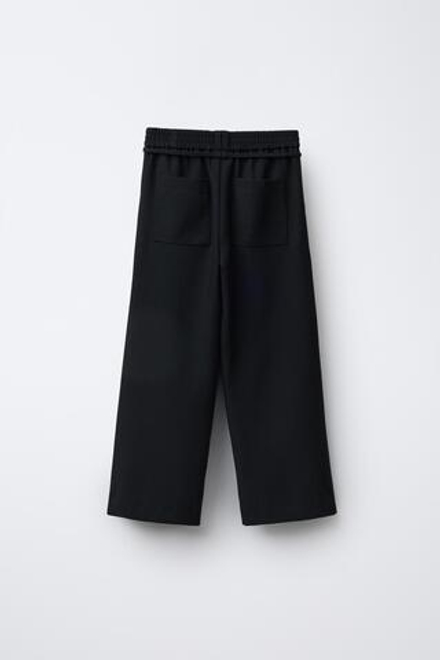 ZARA БАЗОВЫЕ КОСТЮМНЫЕ БРЮКИ , ЧЕРНЫЙ