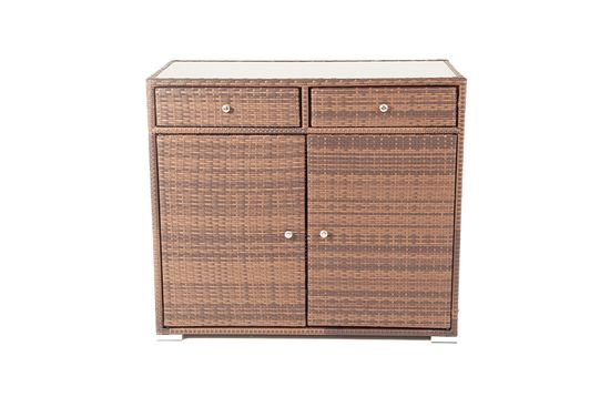 "Мальта" тумба плетеная из искусственного ротанга, цвет коричневый