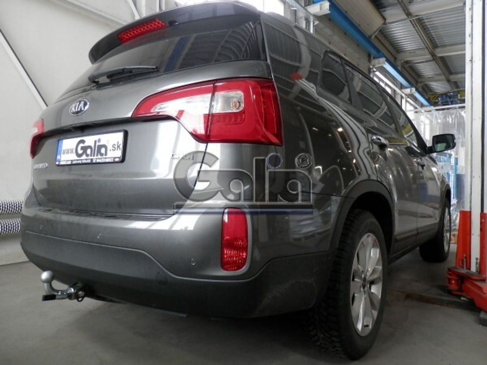 Фаркоп оцинкованный Galia H091A для Hyundai Santa Fe 2012-2018, Kia Sorento 2012-2015, 2015-(паспорт и сертификат в комплекте)(без электрики)