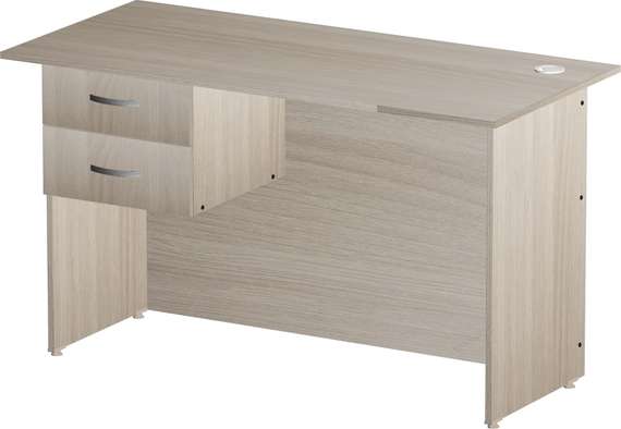 Стол письменный 2 ящика Стандарт Про ясень шимо светлый