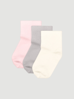 Носки детские Mjölk Cream/Light Grey/Pink, сет из 3х