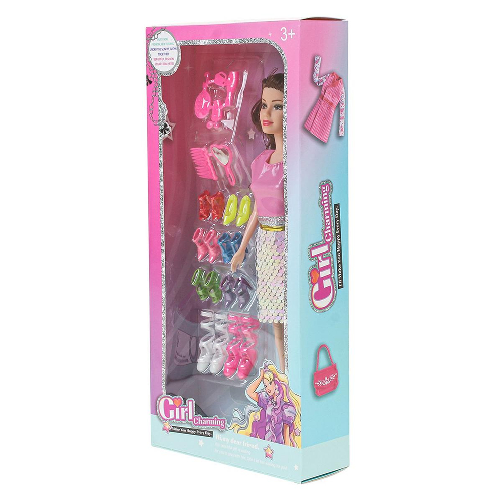 Кукла тип модель, с аксесс. в ассорт. коробка 01368