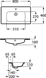 Раковина Roca Victoria Nord Unik 80х46 32799C000