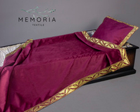 Комплект ритуальный "Атлант" бархат бордо