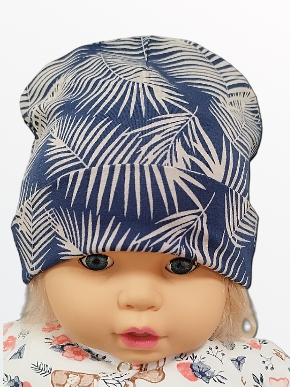 10011 Шапка с отворотом, кулирка (54-56)