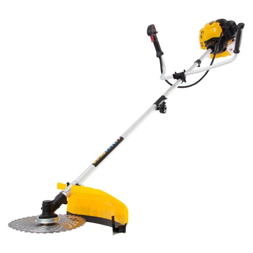 Триммер бензиновый DTL-33S, 33 см3, разъемная штанга, состоит из 2 частей Denzel