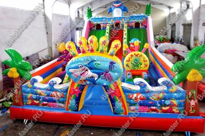 Коммерческий батут "Морские приключения" 15*8*7 м