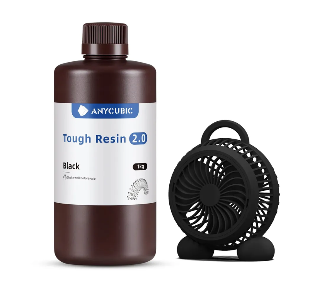Фотополимерная смола Anycubic Flexible Tough Resin 2.0 (1 л), черная