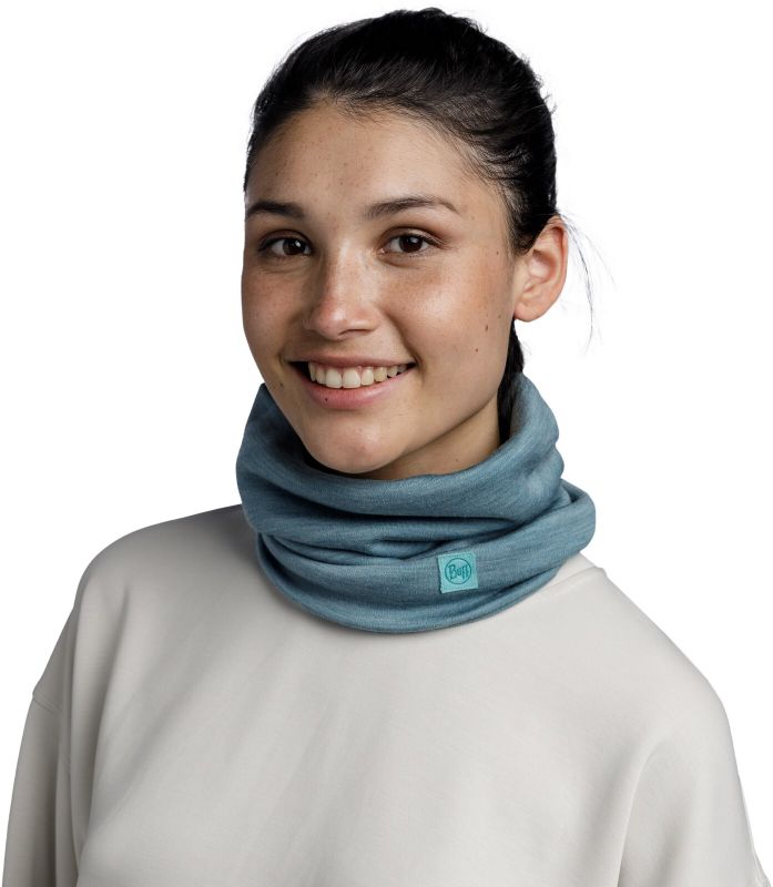 Теплый шерстяной шарф-труба Buff Merino Heavyweight Solid Pool Фото 3