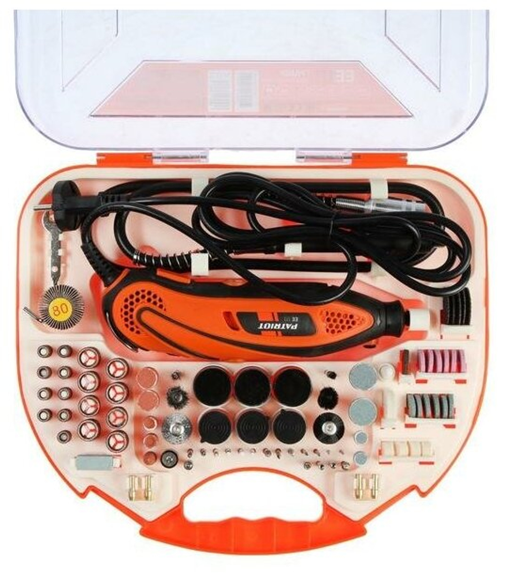 Гравер электрический PATRIOT EE 111 с гибким валом, 140Вт, 10000-32000 об/мин (150301055)