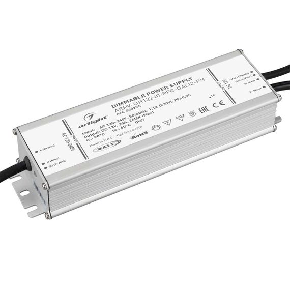 Блок питания Arlight ARPV-UH12240-PFC-Dali2-PH 12V 240W IP67 20A 040755