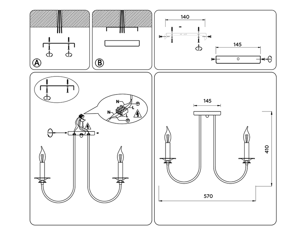 Ambrella Подвесная люстра со сменной лампой Modern TR9621