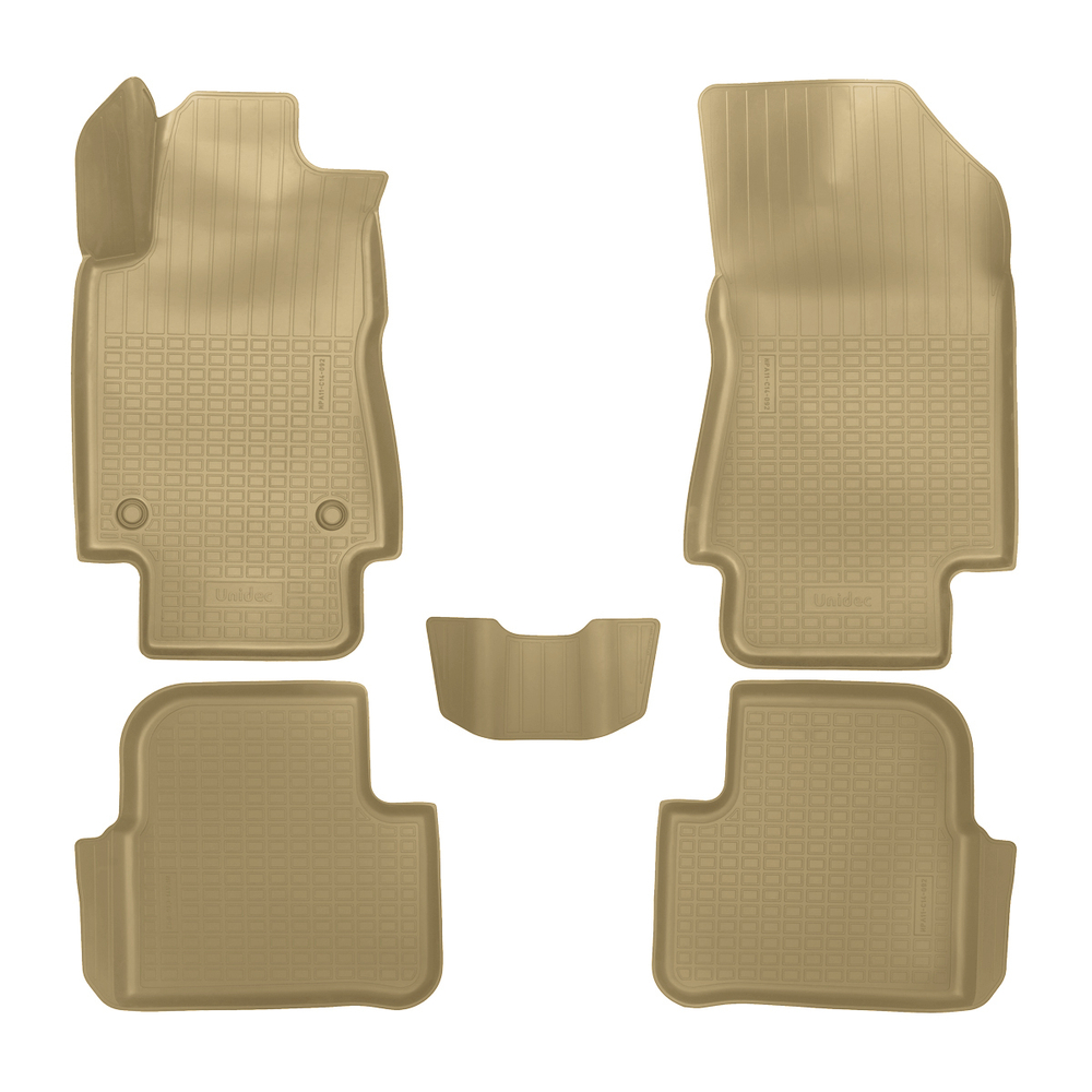 Ковры в салон Norplast/Unidec для Citroen C3 (2017-), Бежевый, арт.NPA11-C14-092-B
