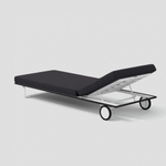 Шезлонг Ideal Patio КОСТА на колесах антрацит - белый каркас