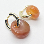 Ювелирные швензы с позолотой, размер 17*3 мм, цена за пару