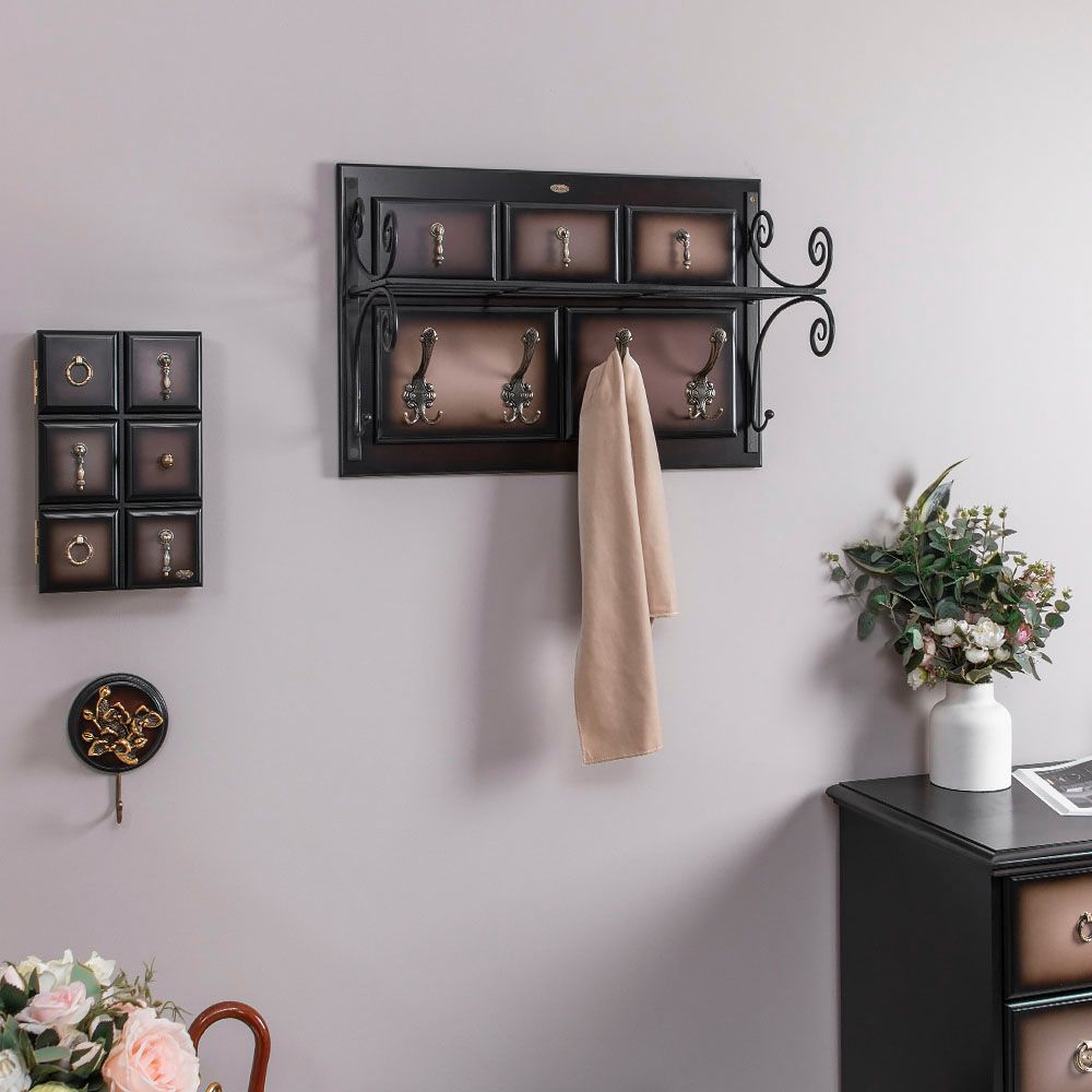 Вешалка настенная Пандора 1 Орех Оберджин Шоколад