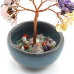 Дерево счастья в горшке с самоцветами 80*80*95мм