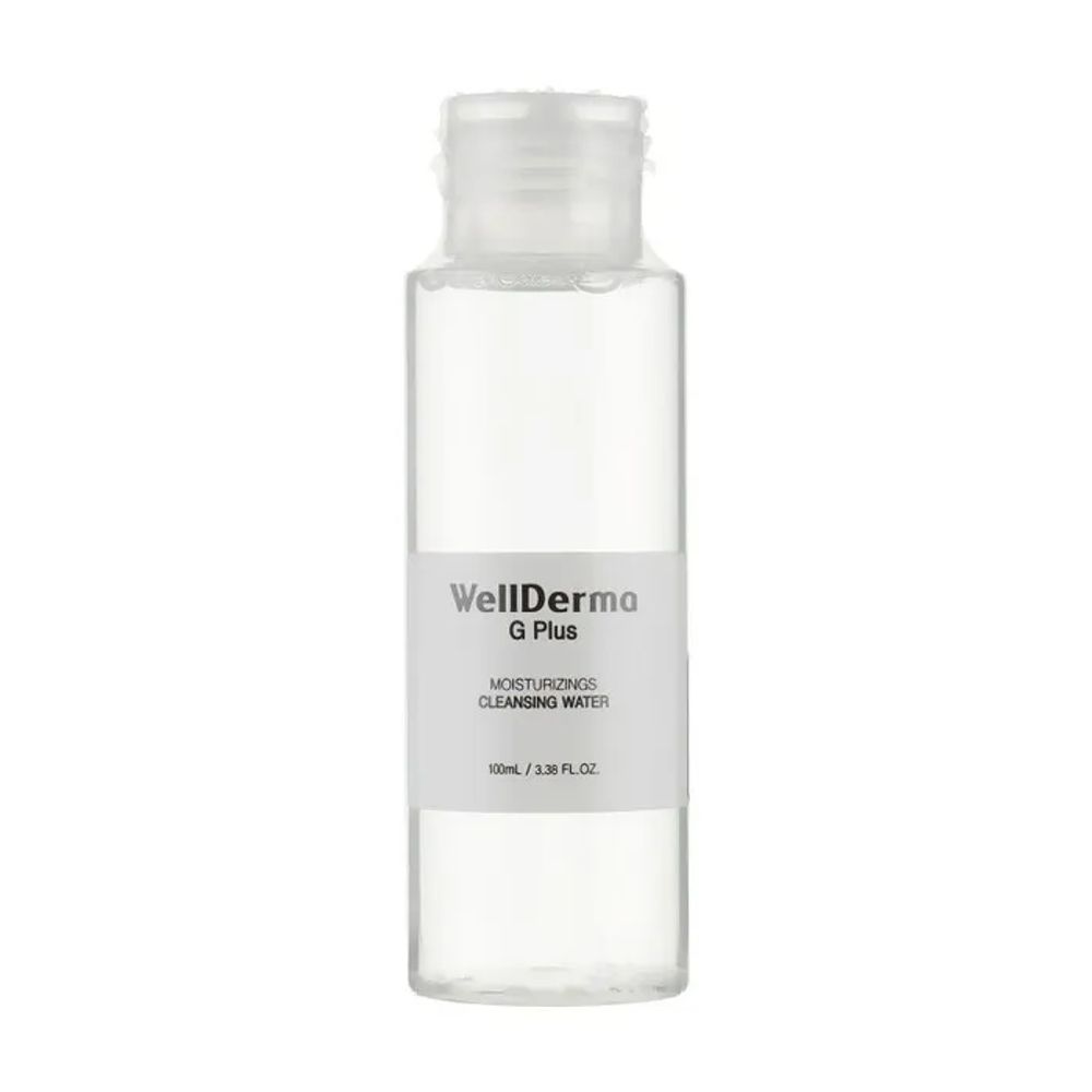 Жидкость для снятия макияжа WellDerma G Plus Moisturizing Cleansing Water 100 мл