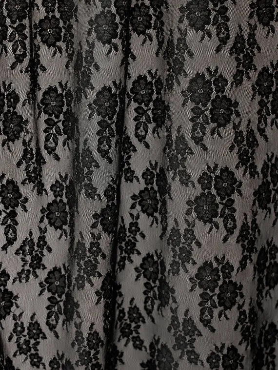 Гипюр, кружевное полотно, арт. 01, Турция, черный 170