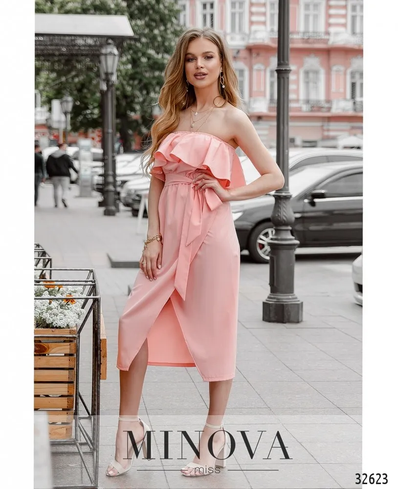 Платье 8608-пудра Minova