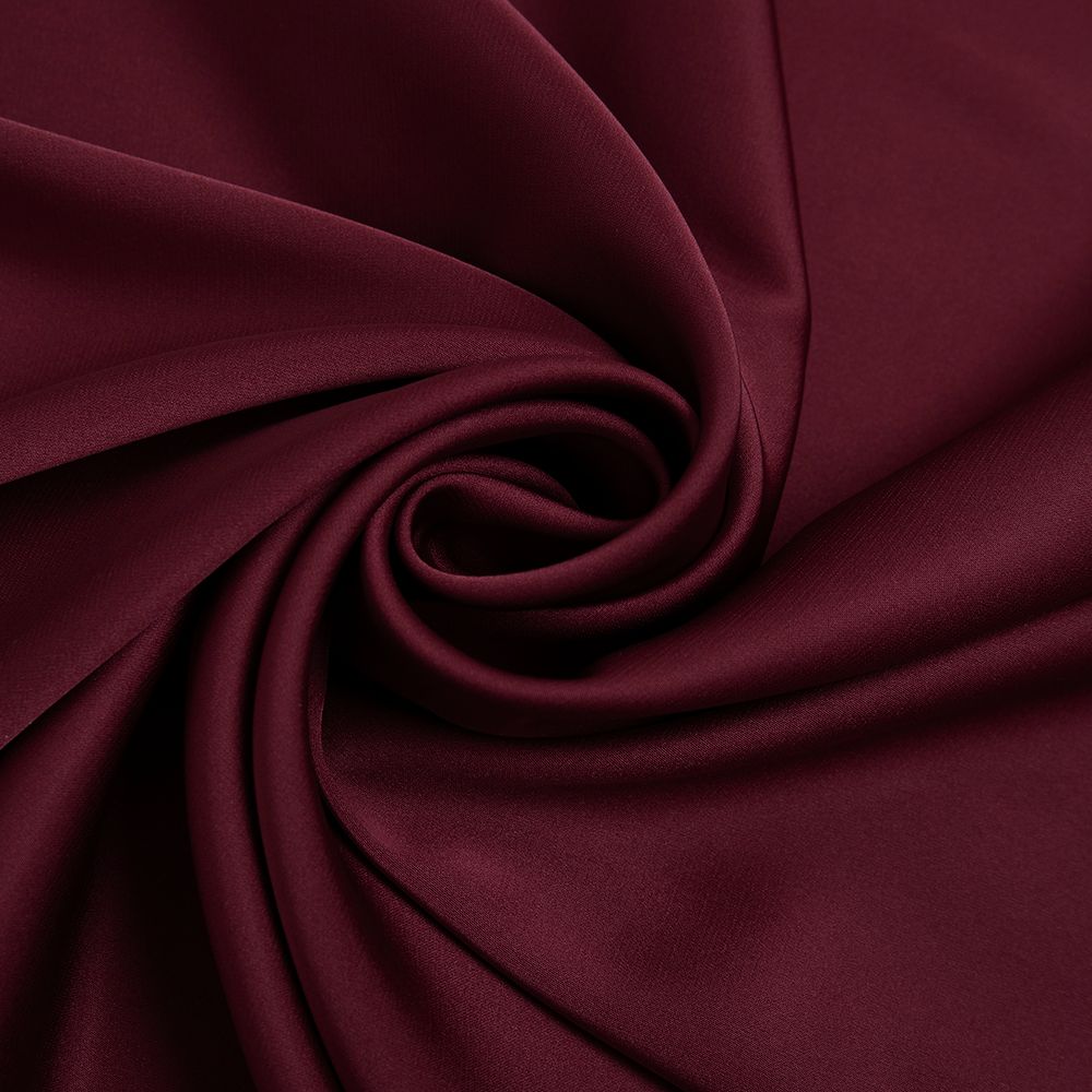 Атлас Армани стрейч, 90 гр/м2, 145 см, бордовый