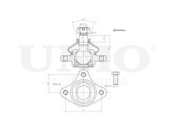 Опора шаровая передняя верхняя UNIO SSP-20021
