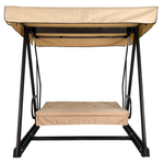 Деревянные садовые качели ВЕРСАЛЬ беж