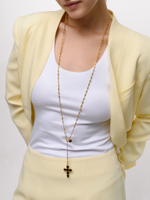 Сотуар "Black cross crystal" Gold