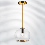 729011 Люстра SFERICO 1х40W E27 ЛАТУНЬ/ПРОЗРАЧНЫЙ