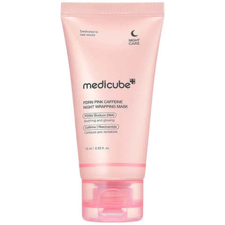 Маска-пленка для лица ночная с ПДРН и кофеином MEDICUBE PDRN Pink Caffeine Night Wrapping Mask 75 мл