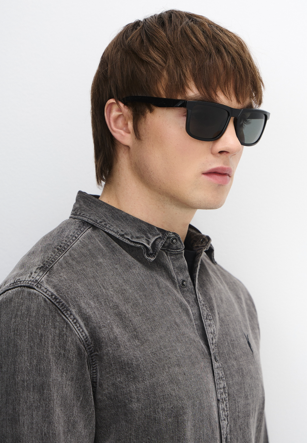 Спортивные очки 100% BLAKE - Polished Black - Grey PEAKPOLAR Lens - OS