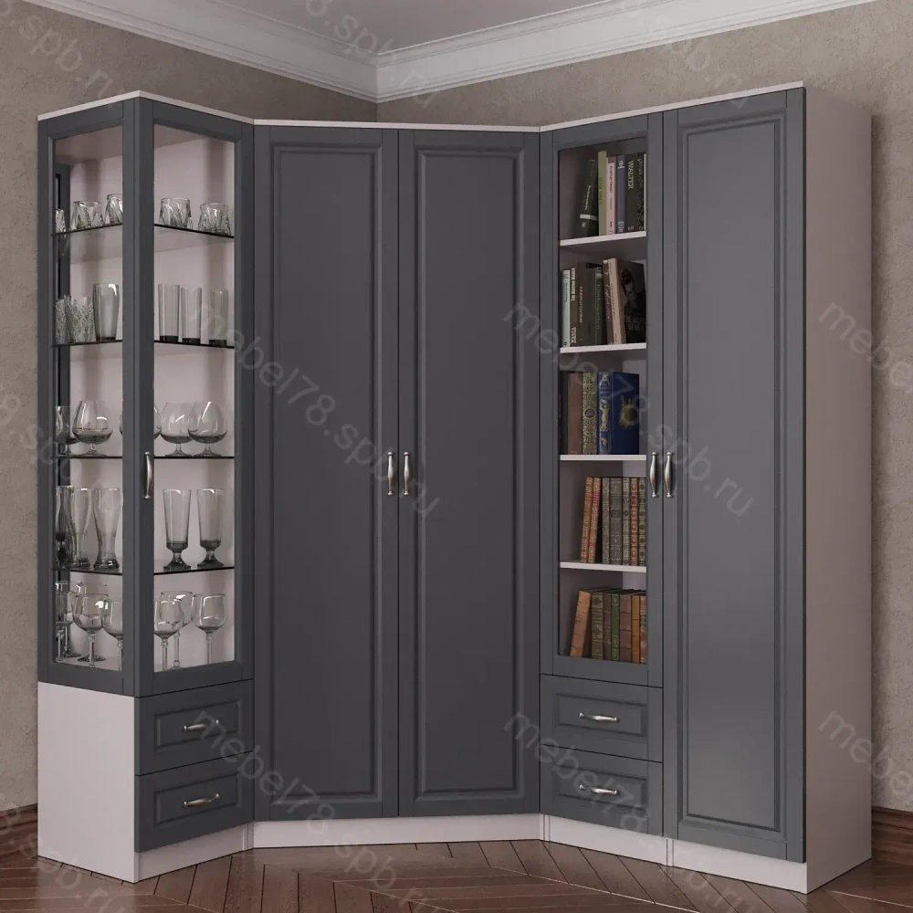 Шкаф угловой №17 (мадес)