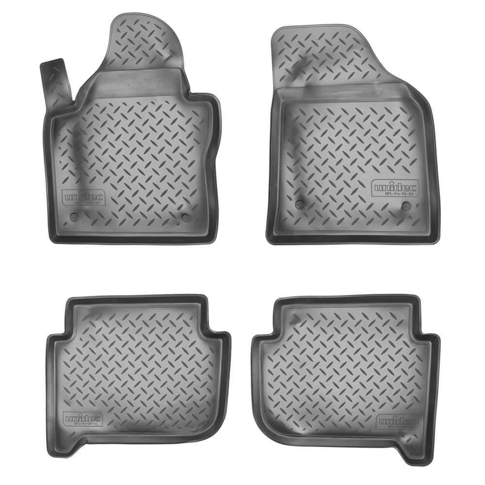 Ковры в салон Norplast/Unidec для Volkswagen Touran (2003-)Полиуретан,Черный, арт.NPL-Po-95-60