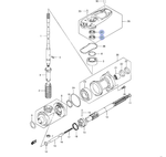 Сальник вертикального вала Suzuki 40/50лс (09282-17005-000)