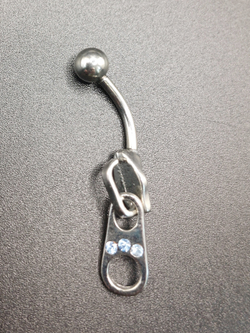 Украшение для пирсинга пупка " Замочек" Медицинская сталь