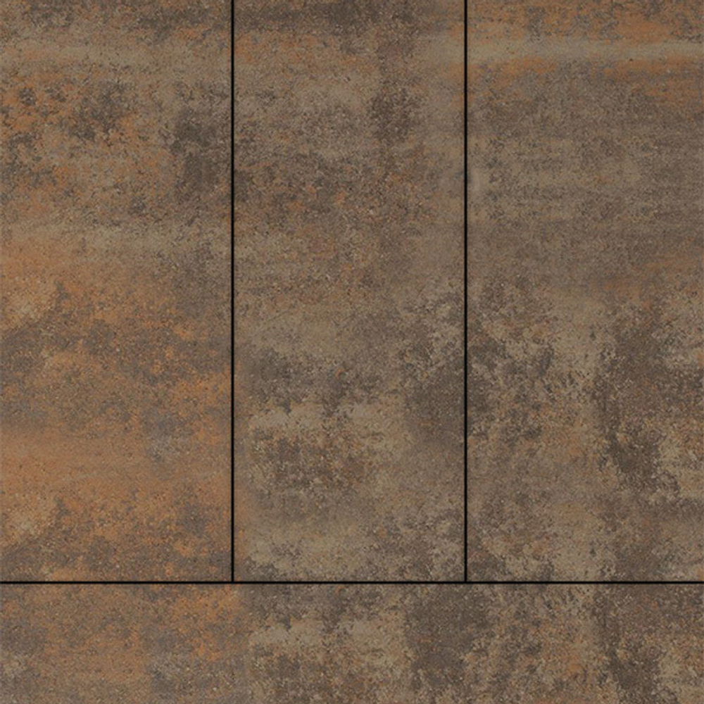 Тротуарная плитка ПРЯМОУГОЛЬНИК 900х300 мм - Листопад гладкий Клен