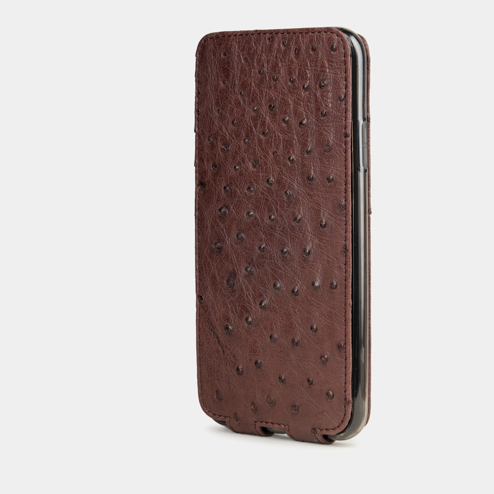 Чехол кожаный для iPhone 11 Pro бордового цвета