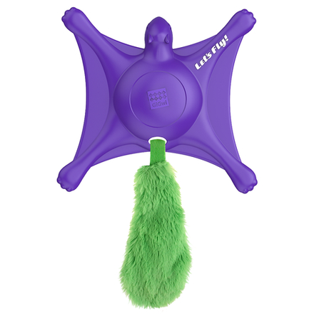 Gigwi LET's FLY! игрушка для собак белка-летяга с пищалкой 27 см