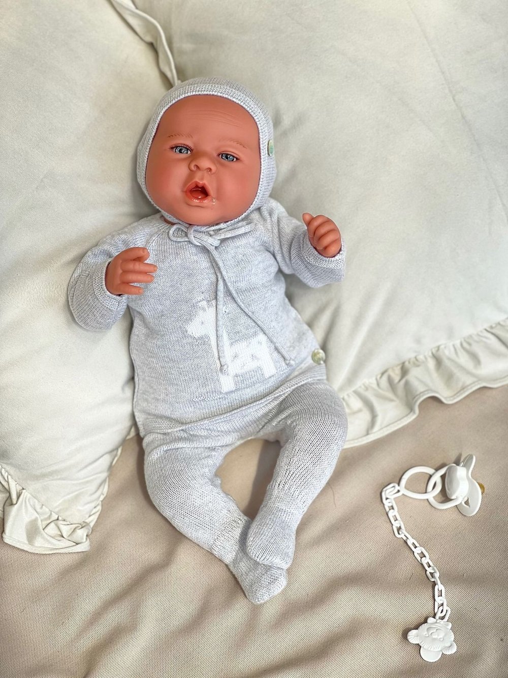 Кукла Реборн Marina and Pau 45cм Martina мягконабивная (M3137)