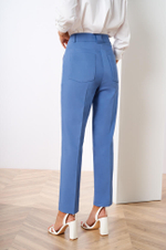 3819 Брюки женские (дымчато-синий)