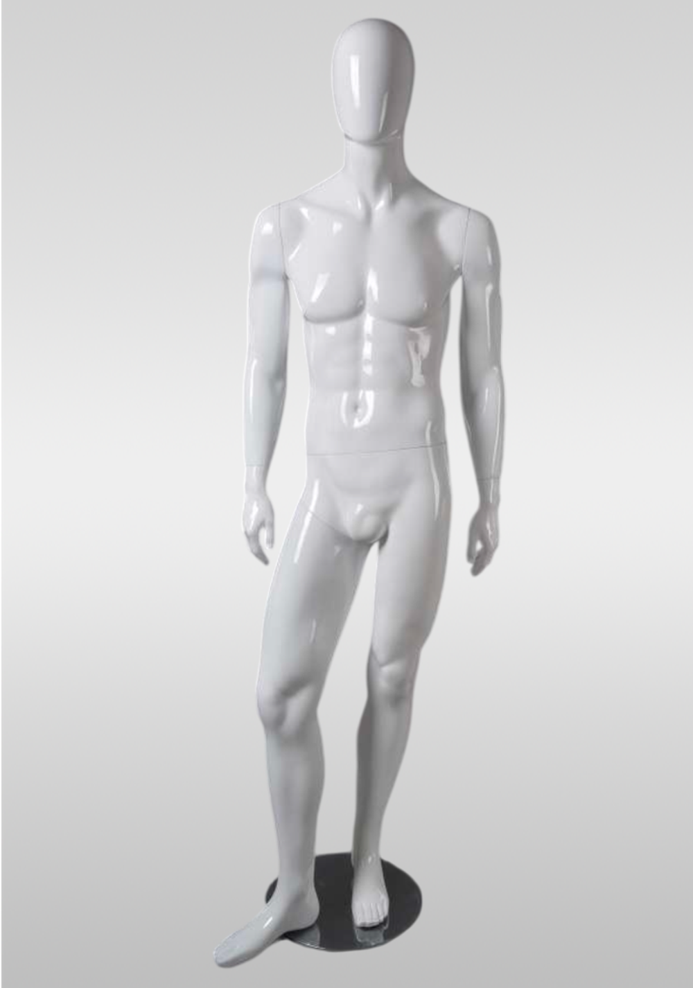 Мужской абстрактный манекен Jym 36/Белый глянец