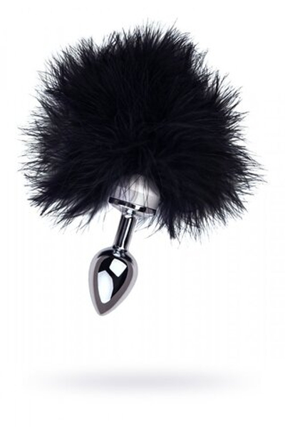 Анальная втулка маленькая с черной опушкой 8,5 см