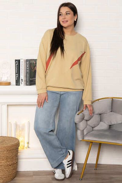 Свитшот Ритм города (бежевый) Б15005-3М LT Collection