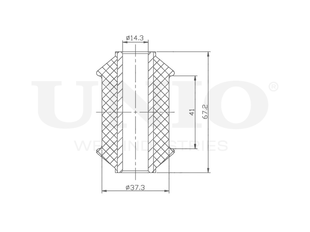 Сайлентблок передний переднего нижнего рычага UNIO RMP-20063