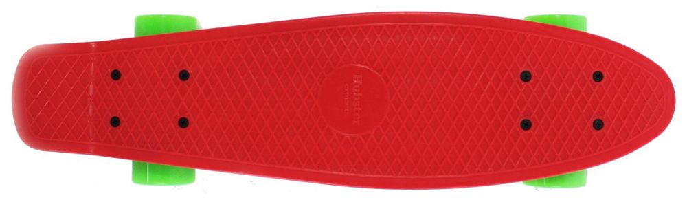 Пенни борд Hubster Cruiser 22 красный с зелеными колесами