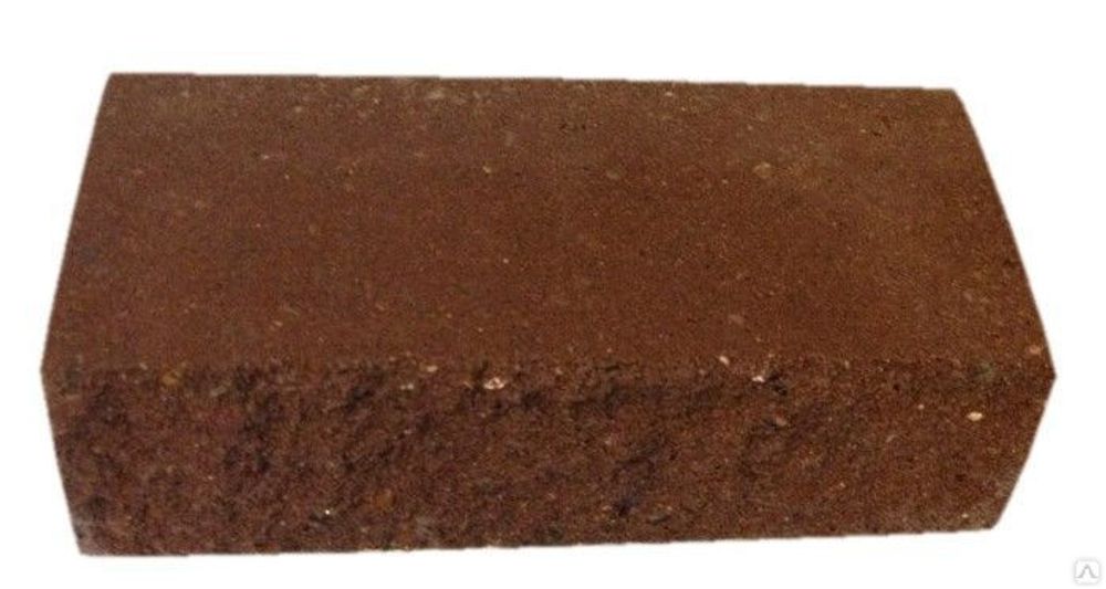 Кирпич декоративный шоколад колотый 250х90х88