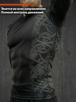 Рашгард с длинным рукавом LEGENDA Варяги чёрный