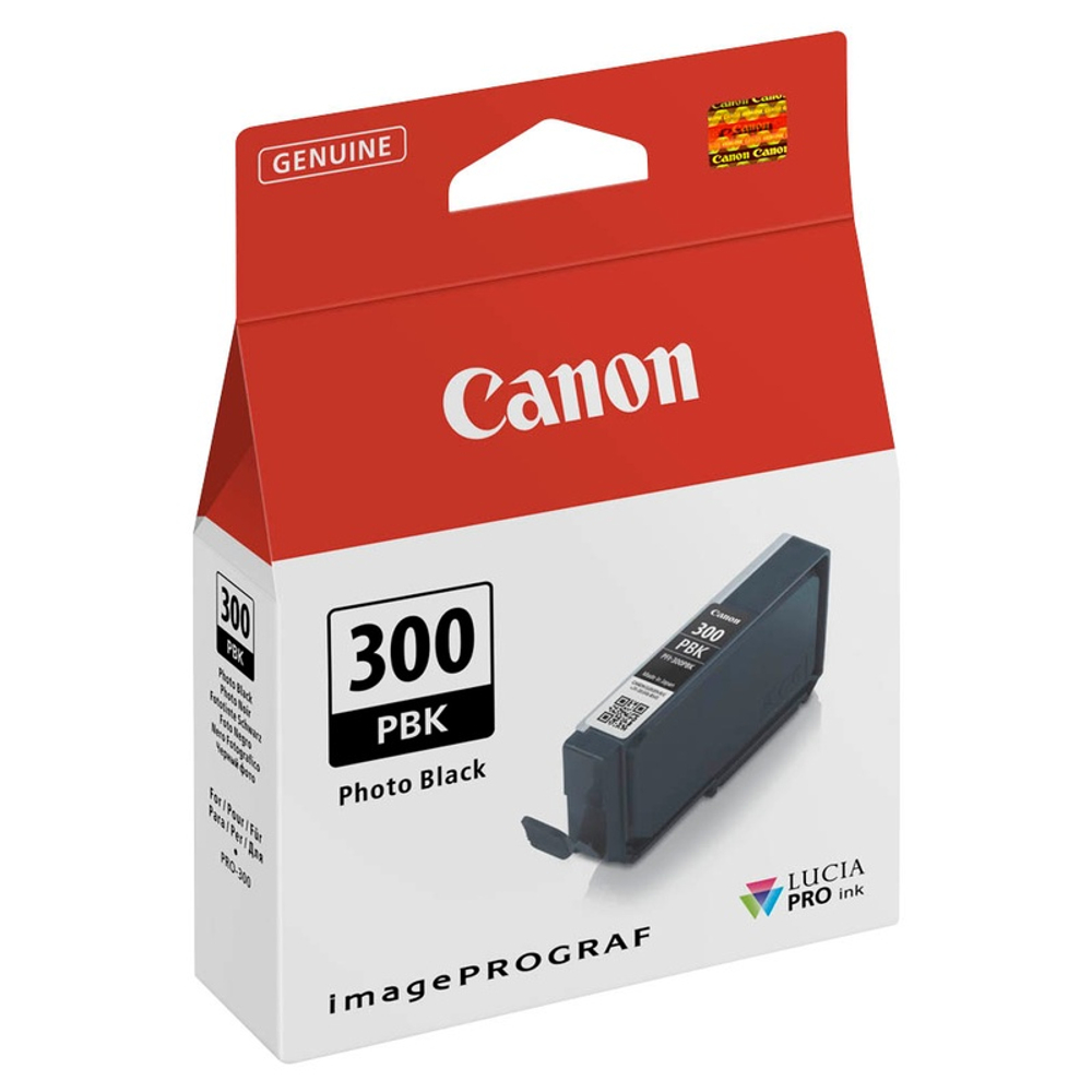 Картридж Canon PFI-300PBK для imagePROGRAF Pro-300, Photo black (14,4ml)