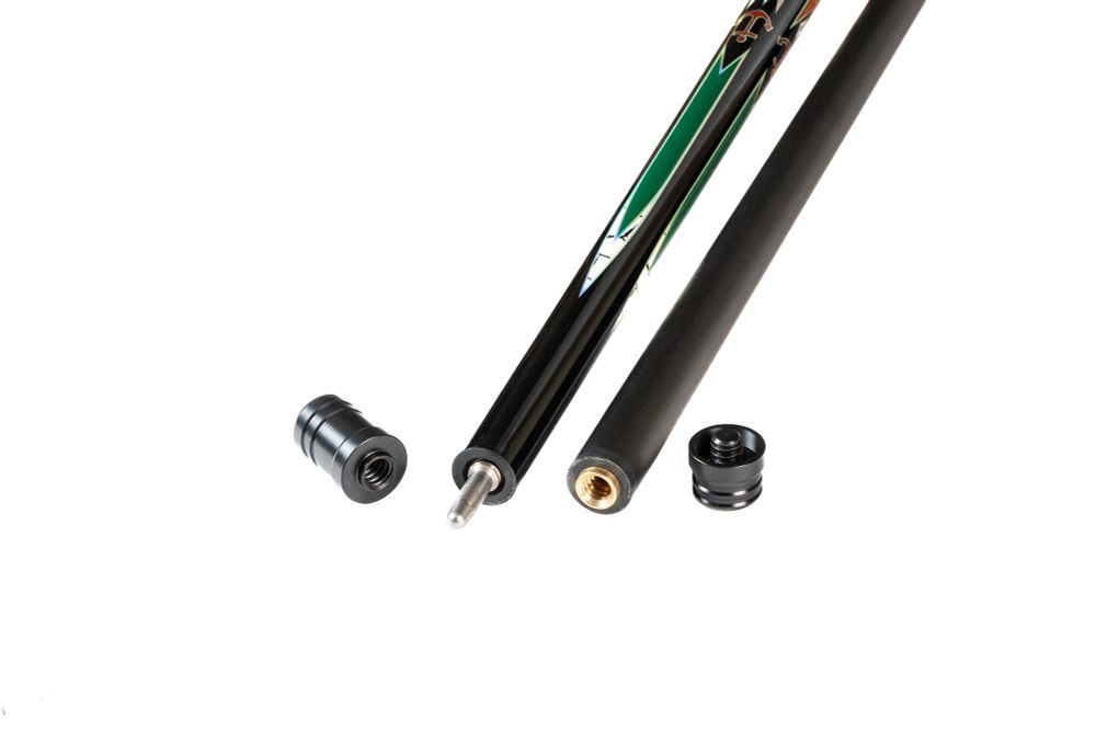 Кий / пирамида 2-pc "Winner Carbon 019" (черно-зеленый)