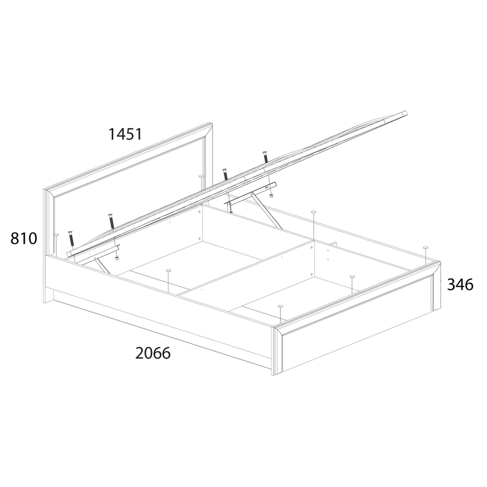 Кровать с подъемником